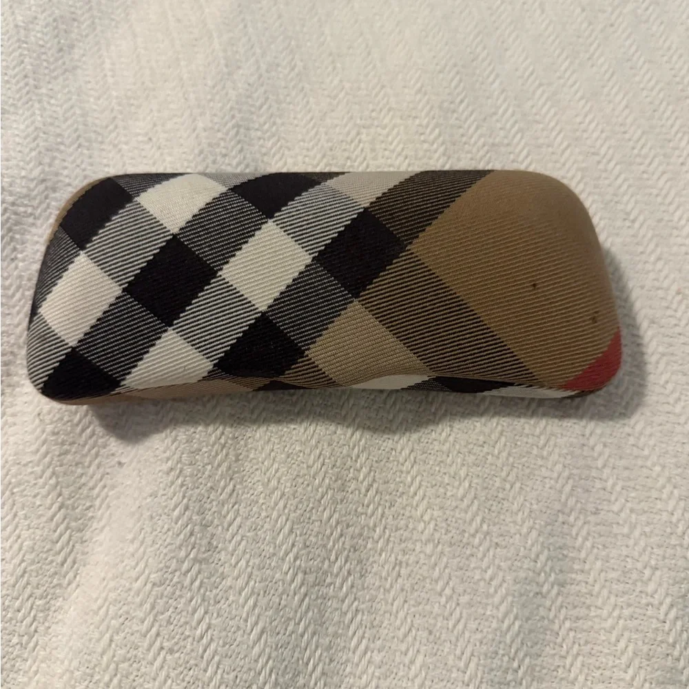 Burberry Checkered Eyeglass Case